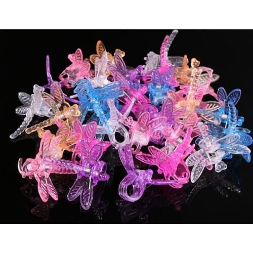 YYSD 30Pcs Dragonfly Orchid Clips Orchid Grower Support Cute Garden Plant Flower Vine Support Clips