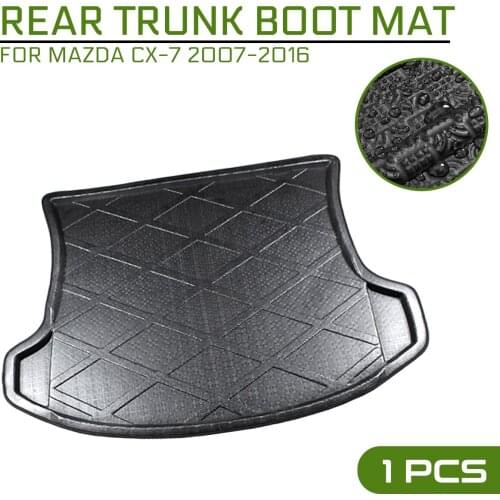 Car Floor Mat Carpet For Mazda CX-7 2007 2008 2009 2010 2011 2012-2016 Rear Trunk Anti-mud Cover
