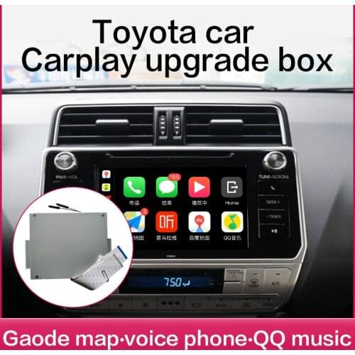 Wireless Apple Carplay toyota Android Auto For PRIUS Hilux Camry Tundra Sienna Fortuner Landcruiser Prado Multimedia Mirror