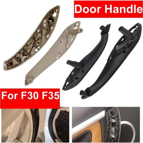 Beige Black Cream Front Rear Left / Right Car Interior Inner Door Pull Handle Cover Trim For BMW F30 F80 F31 F32 F33 F35 13-2018