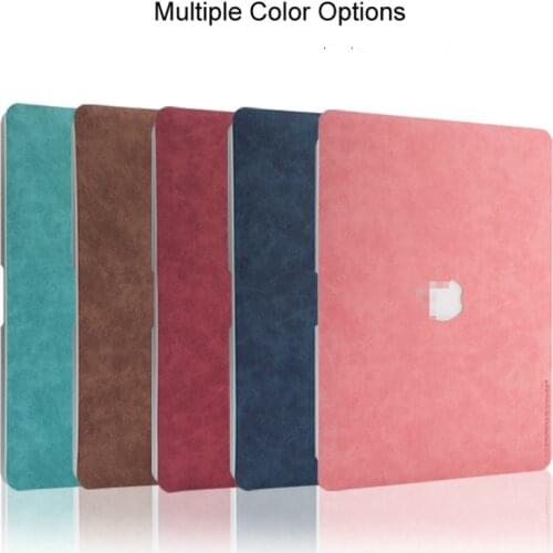Premium PU Leather Laptop Skin Cover For Macbook Air 11.6 12 13 13.3 Pro 13.3 15.4 inch 2020 Retina M1 Case Cover Stickers