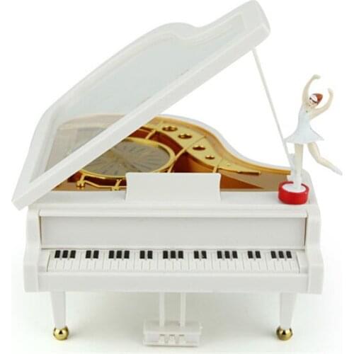 Home Decor Musicbox Piano music box Clockwork Type Rotary Ballerina Girl musical box for kid girls women Christmas gift