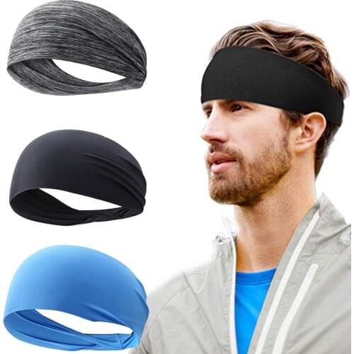 Breathable Sports Headband Men Women Unisex Yoga Fitness Quick Drying Elastic Hair Sweat Band for Outdoor Running Cycling