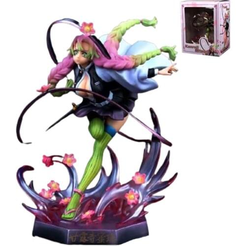 Anime Figures Demon Slayer Kanroji Mitsuri PVC Toys Kimetsu no Yaiba Action Doll Figma Kids Model Decor 21cm Nezuko Xmas Gift
