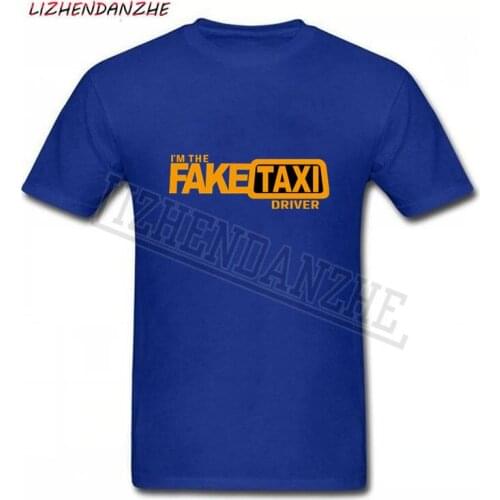 Brand Cool Mens T Shirt Fake Taxi Driver Regular T-Shirt Sunlight 100% Cotton Clothing Tshirt Mens Top Quality tees 0273