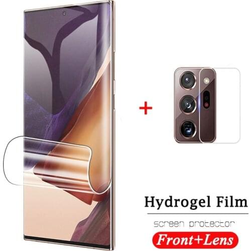 Screen Hydrogel Film for Samsung Galaxy Note 20 Ultra S20 FE 2020 samsung note 20 With Camera Protector Film Not Glas