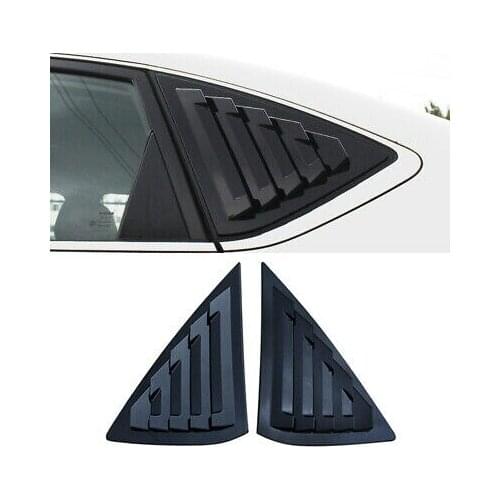 Glossy Black Rear Window Shutter Cover 2pcs for Nissan Sentra Sylphy 2013-2018