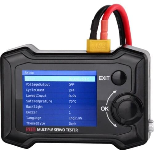 Hot Sale ToolkitRC ST8 8CH 100W 2A 7-28V PWM/PPM/SBUS Signal Speed Liner Step Servo Tester W/ 4-Ways Independent Program Signal