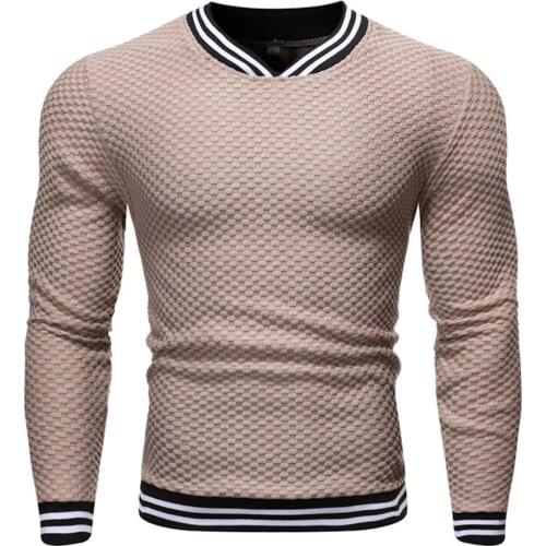 KANCOOLD 2019 Autumn And Winter Brand Sweatshirts Men High Quality Slim Striped Solid Fashion Mens long-sleeved Mens Clothes 82