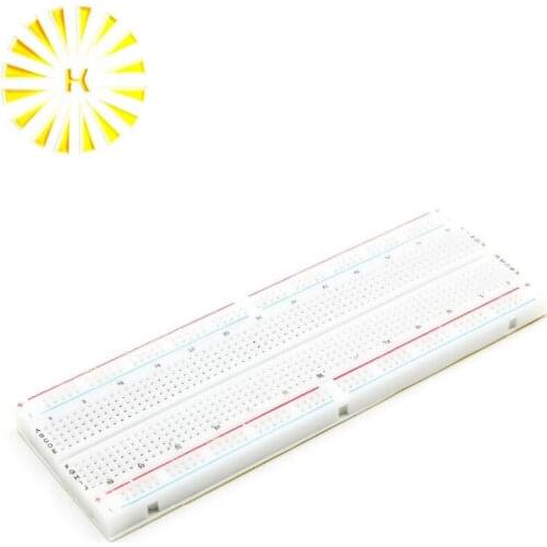 MB102 Prototype Breadboard For DIY KIT MB-102 PCB Board BreadBoard 16.5X5.5CM 830Holes Solderless Universal Prototype Connector