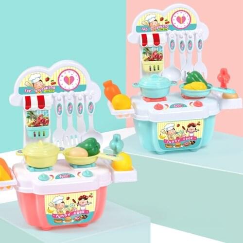 Miniature Kitchen Toys Set For Kids Girl Boy Pretend Play House Simulation Food Pots Pan Cooking Toy Early Education Game Toys