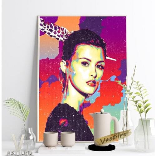 Trish Goff Fashion Model Magazine Album Canvas Painting Sexy Girl Prints Poster Actress Photograph Modern Wall Art Home Decor