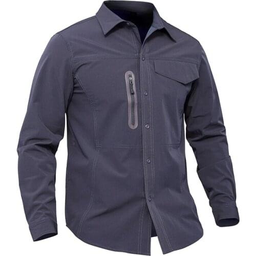 2019 NEW Military Tactical Shirts For Men Summer Long Sleeve Casual Top Army Combat shirts Mens Hunting Shirts Outwear-A