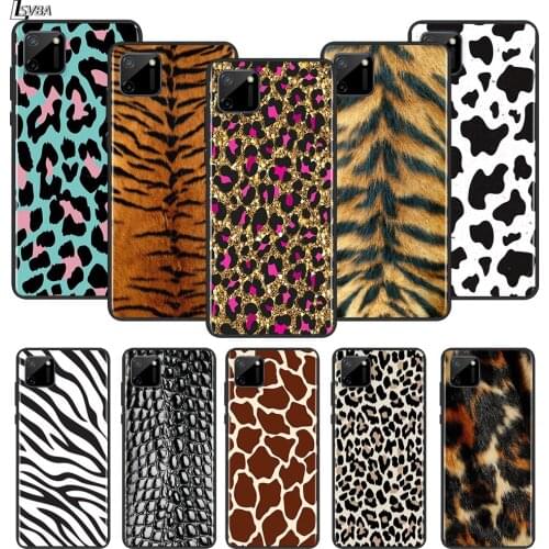 Sexy cute animal stripes For OPPO Realme 2 3 3i 5 5S 5i 6 6S 6i 7 7i Narzo 10 20 Pro Global Silicone Black Phone Case