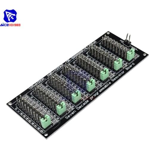 7 Seven Decade 1R - 9999999R Programmable Adjustable SMD Resistor Slide Resistor Board Step Accuracy 1R 1% 1/2 Watt Module 200V