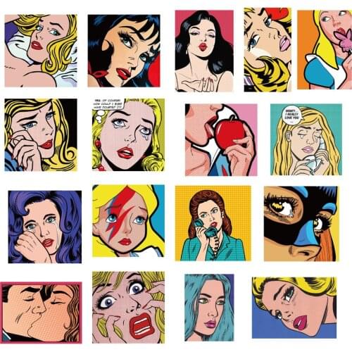 Pop style comic character graffiti stationery stickers school school diary supplies suitcase guitar laptop decoration 100PCS