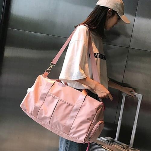 Dry Wet Separation Exercise Large Capacity Yoga Bag Female Big Sports Bags Training Fitness Outing Travel