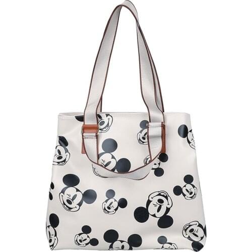 Disney mickey mouse pu shoulder bag Minnie handbag cartoon shopping bag