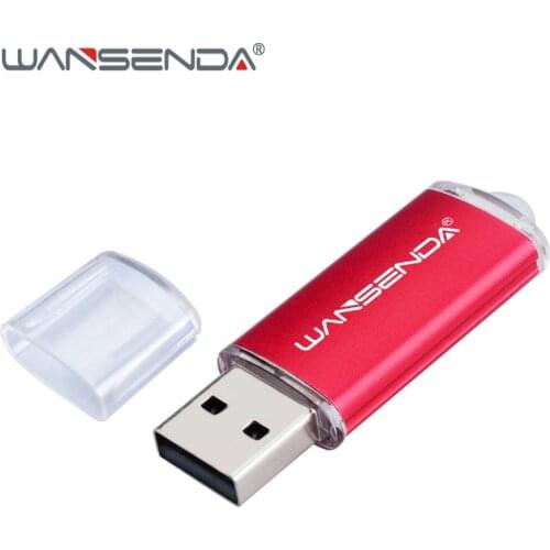 WANSENDA Metal USB Flash Drive 128GB mini Pen Drive 8GB 16G 32GB 64GB Pendrive 256GB USB Memory Stick Flash Drive