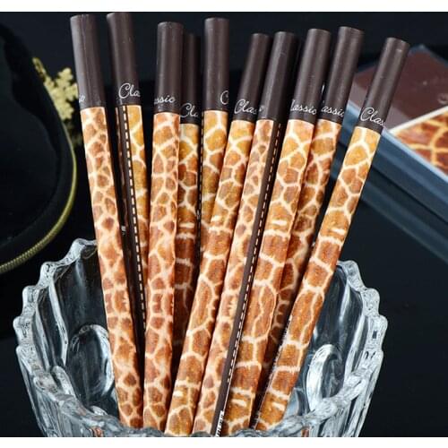 24Pcs/Lot Funny Cute Stationery Pens Novel Diamond Giraffe Leather Kawaii Office School Accessory Ballpoint Rollerball Material