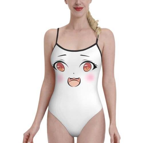 Women 2021 Exotic Bikinis Cartoon Expression (10) Women Swimsuit One-Piece swimsuit Cartoon Women bathing suit SwimSuit