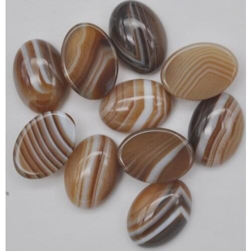 14x10MM Brown Veins Carnelian Bead Oval CAB GEM Cabochon Jewelry (10 pcs/lot) H146