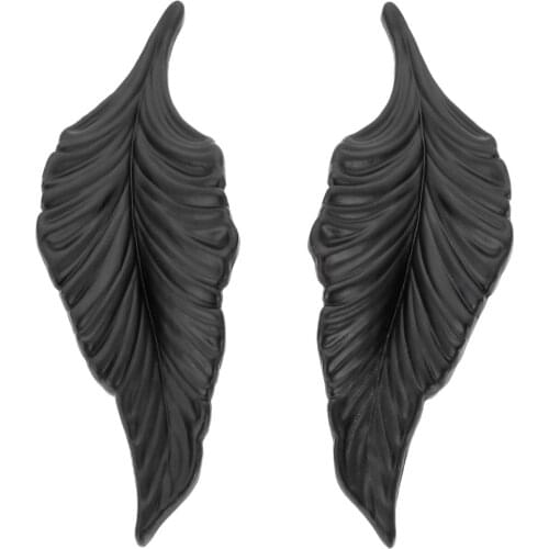 2Pcs creative Leaves Furniture Handles European Modern Cabinet Knob and Handles Drawer cupboard knob elegant durable colorfast