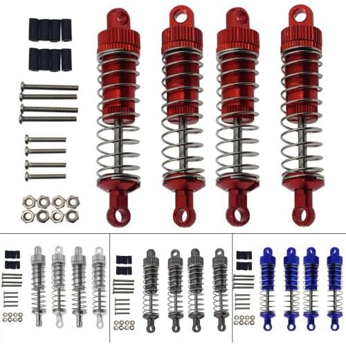 4Pcs Alloy RC Shock Absorber for WPL C24 C34K MN90 MN91K MN45 MN99 MN99S Aut