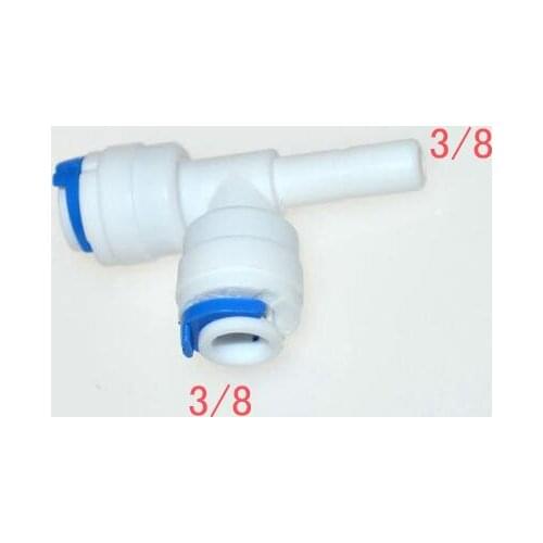 5PCS 3/8" - 3/8" Pipe Type T Connector RO Water Reverse Osmosis Aquarium ST023B