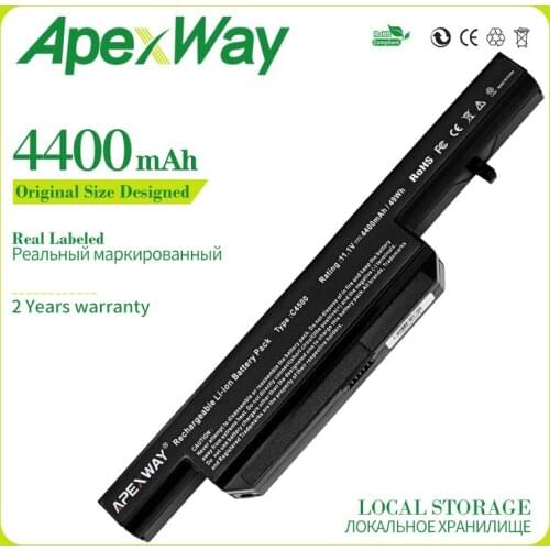 6 Cells 11.1v New Laptop Battery for Clevo C4500 C4500Q C4501 C4505 W150 C4500BAT-6 6-87-C480S-4P4 C4500BAT 6 KB15030 W150ER