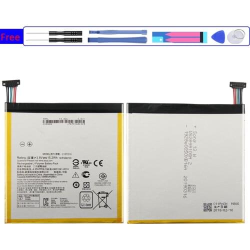 Battery C11P1510 4000mAh For ASUS ZenPad S 8.0 Z580CA Bateria