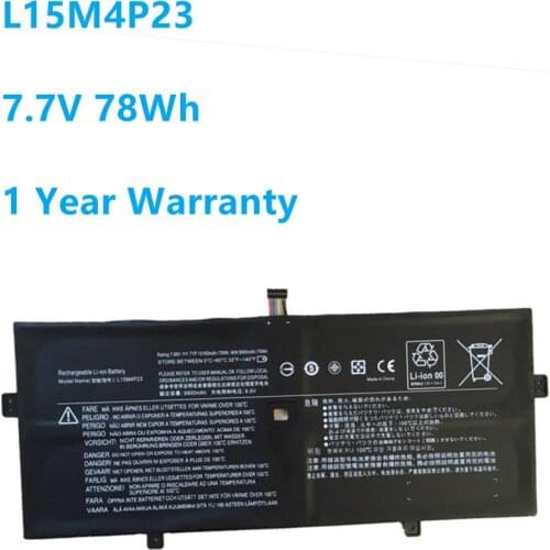 L15M4P23 L15M4P21 L15C4P22 Laptop Battery for Lenovo Yoga 910-13IKB,Yoga 910 13 80VF,Yoga 5 Pro(512G) L15C4P21 7.7V 78Wh