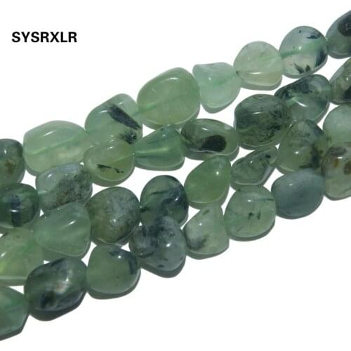 Free Shipping 5-12 MM Irregular Natural Stone Prehnites Quartz Stone Beads For Jewelry Making DIY Bracelet Necklace Material