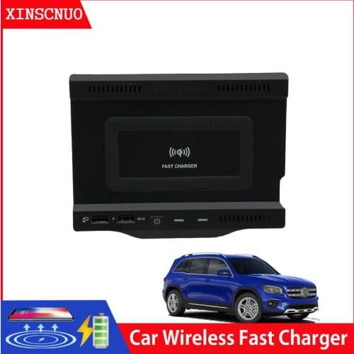 For Mercedes Benz AMG/A/GLB/B Class 2013-2020 wireless charger for car Fast Charging Module Wireless Onboard Car Charging Pad