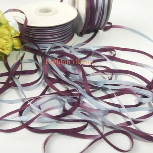 4mm,100% real pure silk woven double face taffeta silk ribbons for embroidery and handcraft project,gift packing