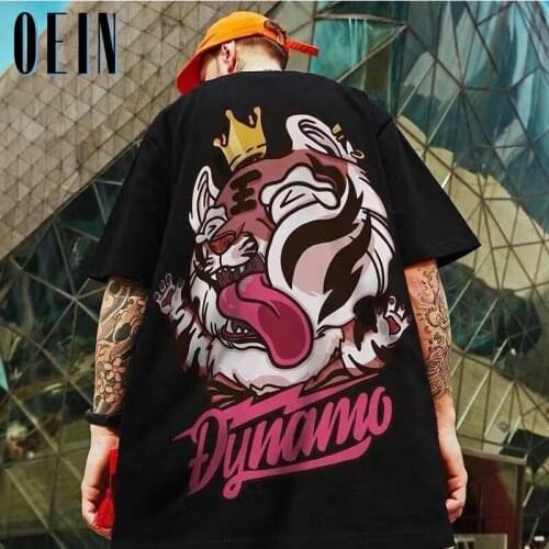 OEIN Oversized 8XL Tshirts Men Streetwear Hip Hop Tiger Print Punk Rock Gothic Tees Shirts Harajuku Fashion Casual Loose Tops