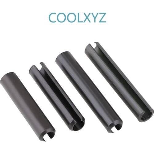 GB879 manganese steel elastic cylindrical pin 65mn open elastic pin blackening elastic pin spring pin M1.5-M5 10PCS