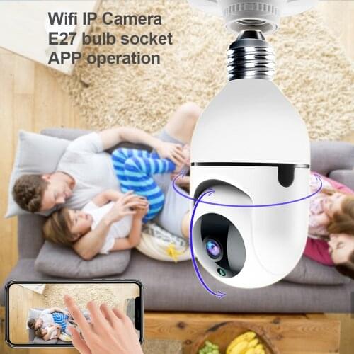 1080P PTZ Camera Mini IP WiFi Light Bulb Security Motion Auto Track 4X Zoom Two Way Talk Night Vision CCTV Baby Monitor Ycc365