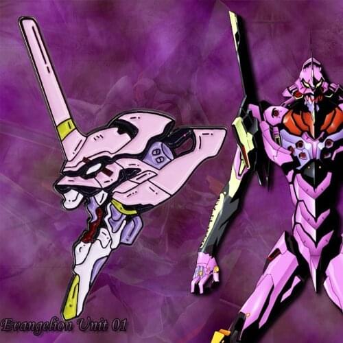 Classic Cartoon Eva 01 Berserk Brooch Pins Enamel Metal Badges Lapel Pin Brooches Jackets Jeans Fashion Jewelry Accessories