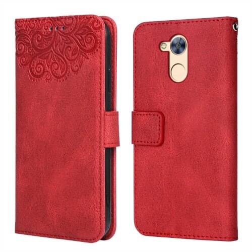 For Huawei Honor 6A Flower Embossing Case DLI-TL20 DLI-AL10 Wallet Flip Leather Case for Huawei 6A Cover