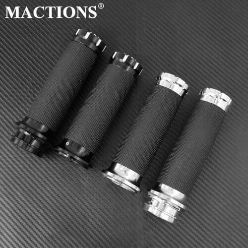 Motorcycle 1" Handle Grips Electronic Throttle Hand Grips Handlebar Fit For Harley Touring Street Glide Road Glide 08-Up FLS 16