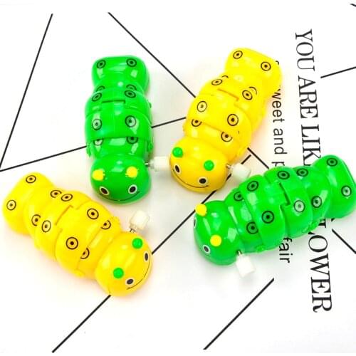 New Trolly Spring Clockwork Caterpillar Mini Pull Back Toy Child Baby Funny Small Animal Crawl Toy