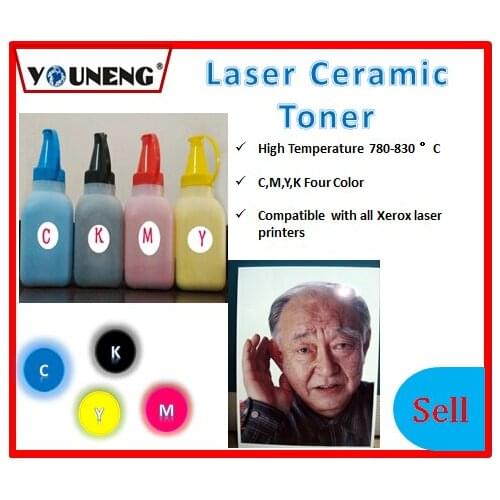New compatible color ceramic toner powder for xerox 105 6510 6050 CM105,CMYK,200g/lot high temperature