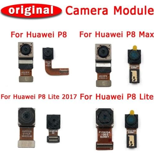 Original Front and Rear Back Camera For Huawei P8 Lite 2017 P8 Max Main Facing Camera Module Flex Replacement Spare Parts
