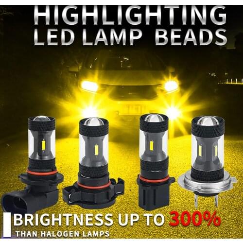 2pcs H7/H11/H8 36W Car LED Headlight Bulb High Lumen Super Bright Ultra CSP Chips Front Fog Lamps