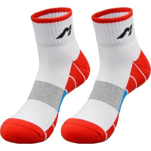 Professional Tennies Badminton Socks Cotton Terry Cushion Thick Women Men Moisture Wicking Performance Socks