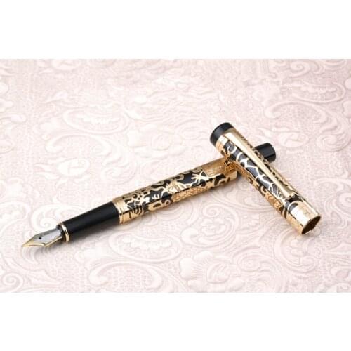 JINHAO 5000 Black Senior gifts Century Dragon Relievo Fountain Pen Dragons Spirit New office Business school writing pen