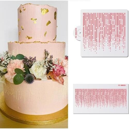 Glimmer Pattern Cake Stencil PET Lace Cake Boder Stencils Template DIY Drawing Cake Mold Cake Decorating Tools Bakeware