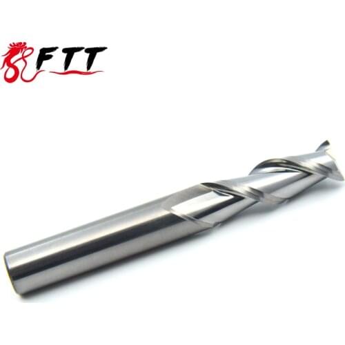 1PC HRC55 2F 2mm 4mm 8mm 10mm 12mm Aluminum milling cutter Processing CNC Router Tungsten Steel Sprial Milling Cutter End Mill