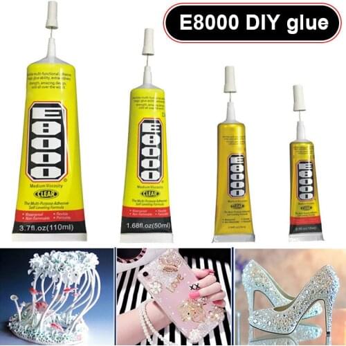 15ml/25ml/50ml/110ml E8000 Strong Liquid Glue Self-leveling Adhesive Glue For Diy Clothes Fabric Clear Leather Adhesive Jewelry